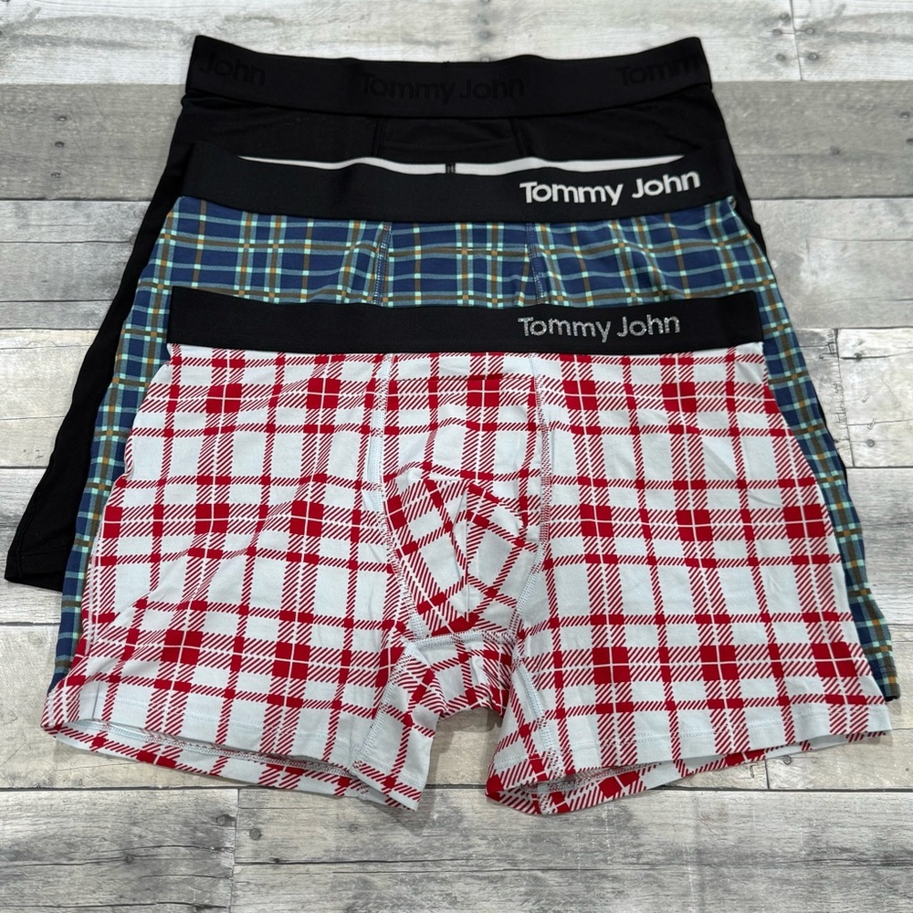 TOMMY JOHN MENS UNDERWEAR 3-PACK ASSORTED COLORS & STYLES - SZ - LARGE